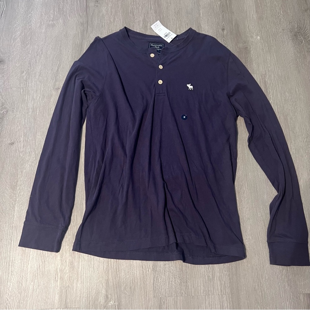 Abercrombie & Fitch Blue Long Sleeve for man Knit Tees Size M